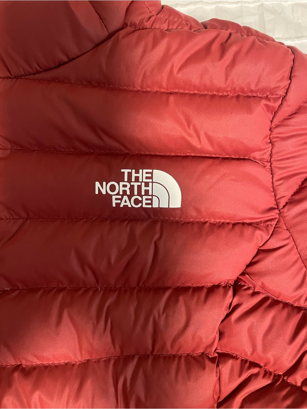 The North Face Women's Coral-Red Insulated Puffer Jacket - Picture 3 of 3